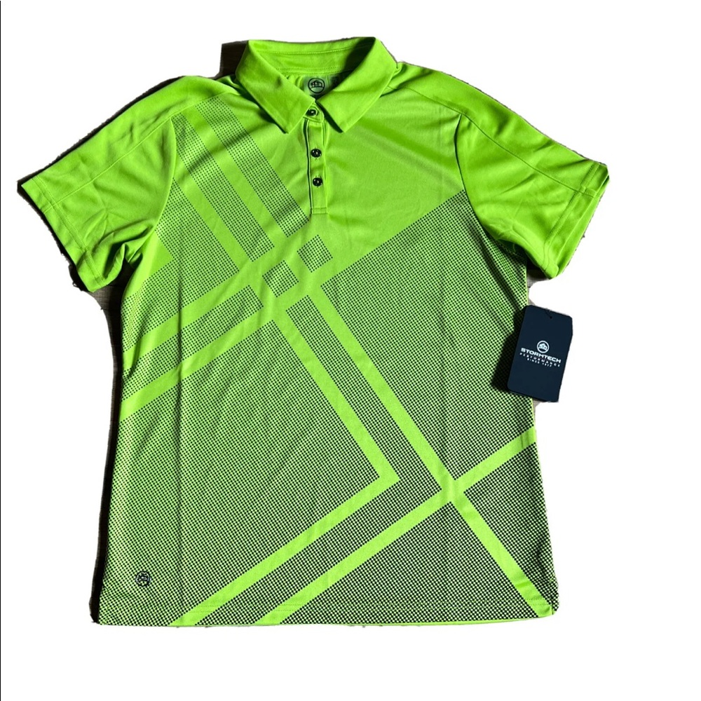 nwt stormtech H2X Dry short sleeve polo Golf woman’s shirt green